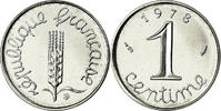 France Centime Coin, Épi, Paris, Stainless Steel, KM:928 -