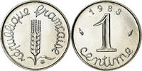 France Centime Coin, Épi, Paris, Stainless Steel, KM:928 -