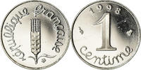 France Centime Coin, Épi, Paris, Proof, Stainless Steel -