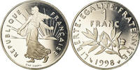 France Franc Coin, Semeuse, Paris, Proof, Nickel, KM:925.2 -