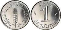 France Centime Coin, Épi, Paris, Stainless Steel, KM:928 -