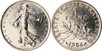 France Franc Coin, Semeuse, Paris, Nickel, KM:925.1 -