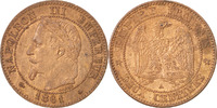 France 2 Centimes Coin, Napoleon III, Napoléon III, Paris -