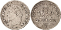 France 20 Centimes Coin, Napoleon III, Napoléon III, Bordeaux -