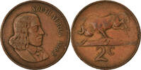 South Africa 2 Cents Coin, Bronze, KM:66.1 -