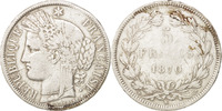 France 5 Francs Coin, Cérès, Bordeaux, Silver, KM:818.2 -
