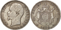 France 5 Francs Coin, Napoleon III, Napoléon III, Paris -