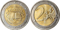 Greece 2 Euro Traité de Rome 50 ans, Bi-Metallic, KM:216 -