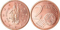 San Marino 2 Euro Cent Copper Plated Steel, KM:441 -