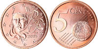 France 5 Euro Cent Copper Plated Steel, KM:1284 -