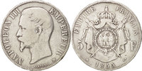 France 5 Francs Coin, Napoleon III, Napoléon III, Strasbourg -