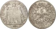 France 5 Francs 1798 L Coin, Union et Force, Bayonne, Silver VF(20-25)