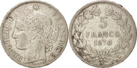 France 5 Francs Coin, Cérès, Bordeaux, Silver, KM:818.2 -