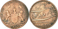 INDIA-BRITISH 20 Cash Coin, MADRAS PRESIDENCY, Soho Mint, Birmingham -