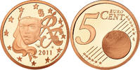 France 5 Euro Cent BE, Copper Plated Steel, KM:1284 -