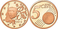 France 5 Euro Cent BE, Copper Plated Steel, KM:1284 -