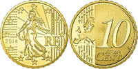 France 10 Euro Cent BE, Brass, KM:1410 -