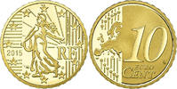 France 10 Euro Cent BE, Brass, KM:New -
