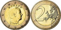 Monaco 2 Euro Prince Albert, Bi-Metallic, Gadoury:MC 195 -