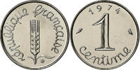 France Centime Coin, Épi, Paris, FDC, Stainless Steel -