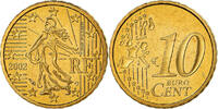 France 10 Euro Cent BE, Brass, KM:1285 -