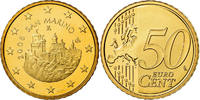 San Marino 50 Euro Cent BE, Brass, KM:484 -