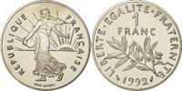 France Franc Coin, Semeuse, Paris, BE, Nickel, KM:925.2 -