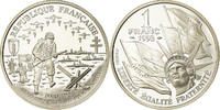 France Franc Coin, Paris, BE, Silver, KM:1014, Gadoury:C38 -