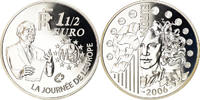 France 1-1/2 Euro Coin, Paris, Proof, Silver, KM:2037 -