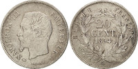 France 20 Centimes Coin, Napoleon III, Napoléon III, Paris -
