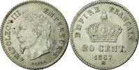 France 20 Centimes Coin, Napoleon III, Napoléon III, Strasbourg -