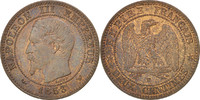 France 2 Centimes Coin, Napoleon III, Napoléon III, Lille -