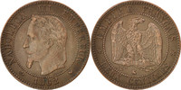 France 2 Centimes Coin, Napoleon III, Napoléon III, Bordeaux -