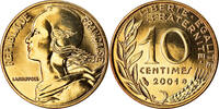 France 10 Centimes Coin, Marianne, Paris, BU -