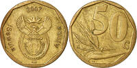 South Africa 50 Cents Coin, Pretoria, Bronze Plated Steel -