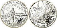 France Franc Coin, Débarquement, Paris, BE, Silver, KM:1014 -