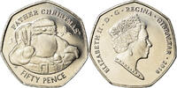 Gibraltar 50 Pence Coin, Père Noël, Cupro-nickel -