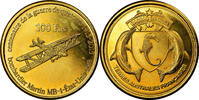 France 100 Francs Coin, Paris, Bassas da India, Bronze-Aluminium -