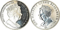 British Virgin Islands Dollar Coin, BRITISH VIRGIN ISLANDS, Franklin Mint, Jubilé de saphir -