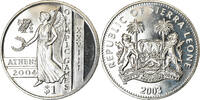 Sierra Leone Dollar Coin, British Royal Mint, Jeux Olympiques d'Athènes -
