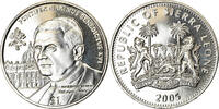 Sierra Leone Dollar Coin, British Royal Mint, Pape Benoit XVI -