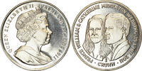 Falkland Islands Crown Coin, Elizabeth II, Pobjoy Mint, Mariage du -