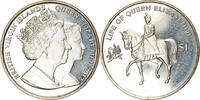 BRITISH VIRGIN ISLANDS Dollar Coin, Franklin Mint, Reine Elizabeth -