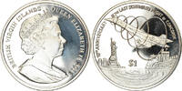 BRITISH VIRGIN ISLANDS Dollar Coin, Franklin Mint, Dernier vol du -
