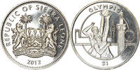 Sierra Leone Dollar Coin, British Royal Mint, Discipline Olympique - -