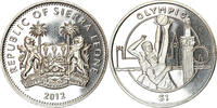 Sierra Leone Dollar Coin, British Royal Mint, Discipline Olympique - -