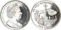 Falkland Islands Crown Coin, Croix du sacrifice, Cupro-nickel -