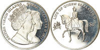 BRITISH VIRGIN ISLANDS Dollar Coin, Franklin Mint, Reine Elizabeth à -