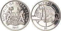 Sierra Leone Dollar Coin, British Royal Mint, Saut à la perche -