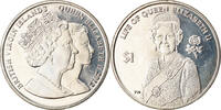 BRITISH VIRGIN ISLANDS Dollar Coin, Franklin Mint, Elizabeth II - -